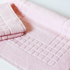 Luxury Egyptian Collection Cotton Bathroom Mat Sets Supreme Collection - pink