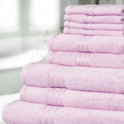 Luxury Egyptian Cotton Towels 500GSM Pink Supreme - jumbo-sheet