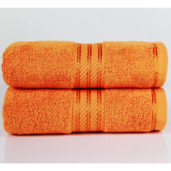 Luxury Towels Egyptian Collection 100% Cotton 500GSM Orange Supreme