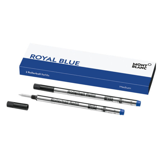 Montblanc Rollerball Refill Royal Blue Medium Twin Pack