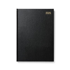 Morgan's Direct 2026 A5 Diary Day Per Page Planner with Hard Cover - black