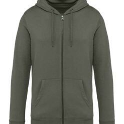 Native Spirit Unisex Full Zip Hoodie - Organic Khaki, 4XL