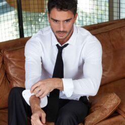 NEOBLU Basile Organic Cotton Long Sleeve Piqué Shirt