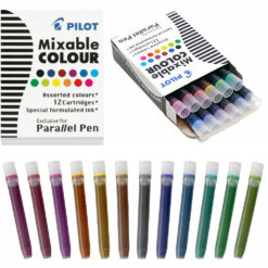 Pilot Parallel IC-P3 Refill Ink Cartridges Assorted Colours Pack of 12