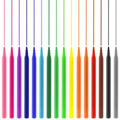 Premier Felt Tip Markers Colouring Pens Assorted Colours Pack of 20