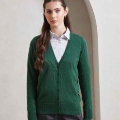 Premier Ladies Cotton Acrylic V Neck Cardigan