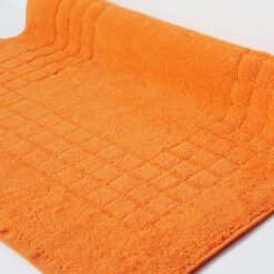 Restmor Ltd Hotel Quality Multi Pack of Bath Mats 700gsm 100% Egyptian Cotton Cotton Extra Thick Luxury Feel in 20+ colours including white, silver, teal, aqua, greens, reds, neon colours (ORANGE)