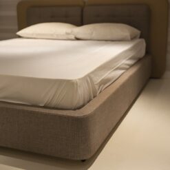 Small Double Fitted Sheets in White Poly Cotton