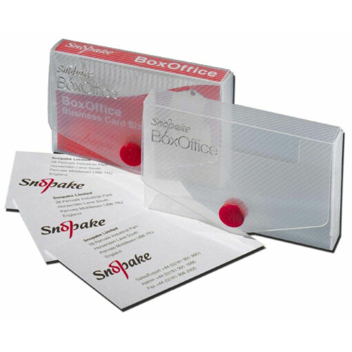 Snopake 13729 BoxOffice Business Card Holder