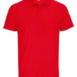 SOL'S Unisex Pitcher Recycled Polyester Piqué Polo Shirt - Red, XXL