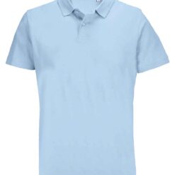 SOL'S Unisex Pulse Twin Piqué Polo Shirt - Sky Blue, XXL