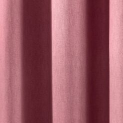 Sorbonne Pink Blush Eyelet Curtains Plain Design by Fusion