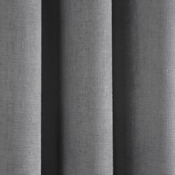 Strata Silver Thermal Semi Block Out Eyelet Curtains by Fusion