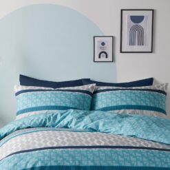 Teal Duvet Cover Set Rico by Fusion