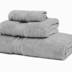 Towel Sets Egyptian Cotton Towels Silver 6 Piece Towel Bale