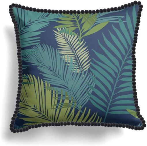 Tropical Green Blue Cushion Cover
