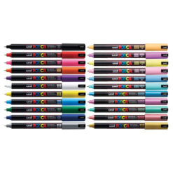 Uni Posca PC-1MR Paint Marker Pen Ultra-Fine Bullet Tip - metallic-red