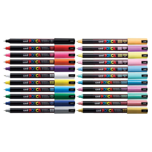 Uni Posca PC-1MR Paint Marker Pen Ultra-Fine Bullet Tip - metallic-red
