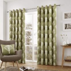 Woodland Tree Green Cushion Cover 43 x 43 cm