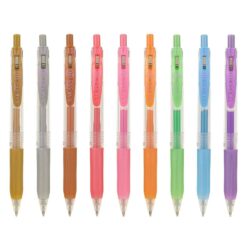 Zebra Sarasa Clip Retractable Gel Ballpoint Pens 1.0mm Pack of 9