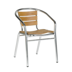 Acfa Aluminium Teak Chair - Outdoor
