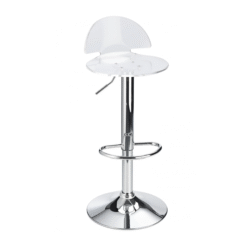 Celeston Clear Breakfast Bar Stool Perspex Height Adjustable