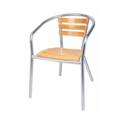 Charlottle Aluminium Stacking Garden Chairs Set Of 4