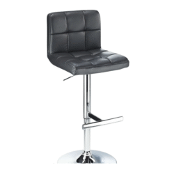 Cuborn Bar Stool Black Faux Leather
