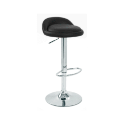 Gaor Adjustable Breakfast Bar Stool Black Leather