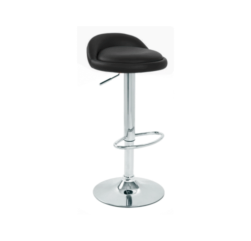Gaor Adjustable Breakfast Bar Stool Black Leather