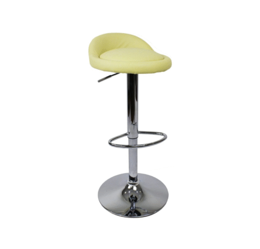 Gaor Adjustable Breakfast Bar Stool Leather - Cream