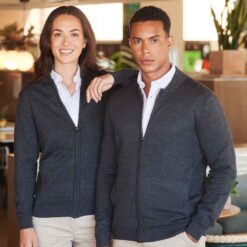Henbury Unisex Zip Through Cardigan