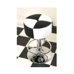 Morani Bar Stool Black White