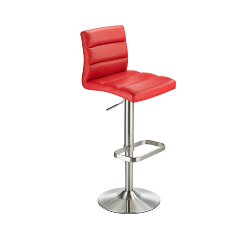 Swank Adjustable Bar Stool Red
