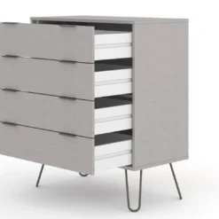 Augustine Grey 4 Drawer Chest Of Drawers