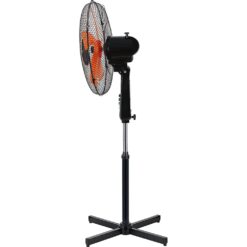 Belaco 16 inch Stand Fan - Oscillating - 5 Blade - Black