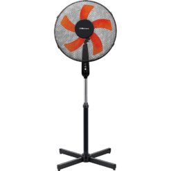 Belaco 16 inch Stand Fan - Oscillating - 5 Blade - Black
