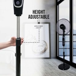 Belaco Stand Fan Pedestal fan 16inch with Remote