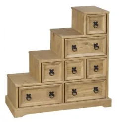 Carrie DVD Staircase Storage - Pine