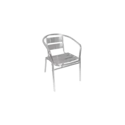Celia Aluminium Outdoor Stacking Chair Rounded Set Of 4