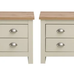 Cisnon Cream 2X 2 Drawer Bedside Cream