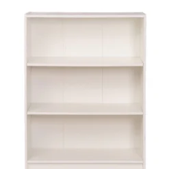 Enantial Low Wide Bookcase White