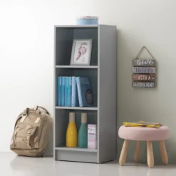 Enantial Medium Narrow Bookcase Grey