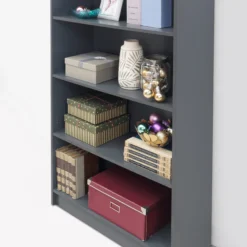 Enantial Tall Bookcase Dark Grey