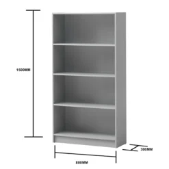 Enantial Tall Bookcase Grey