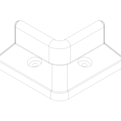 FlexiBorder Outside Corner Box of 2 Terracotta