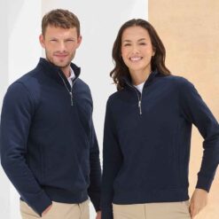 Henbury Unisex Sustainable 1/4 Zip Sweatshirt