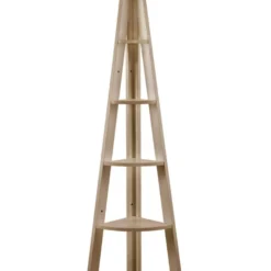 Kira Corner Ladder Bookcase Oak