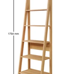 Kira Ladder Bookcase Oak