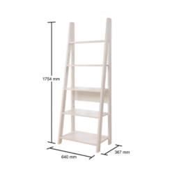 Kira Ladder Bookcase White